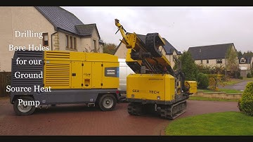 Start to finish Ground Source Heat Pump install time laps