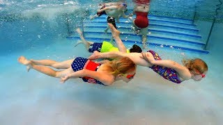 Underwater Breath Holding Contest With Elizabeth And Friends
