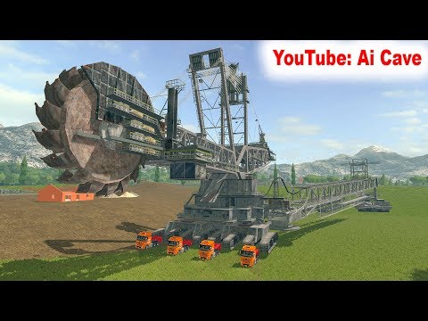 Видео: Как управлять гигантским ковшовым колесным экскаватором в сельскохозяйственном тренажере 2017 - Моды