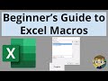 Beginners Guide to Excel Macros - Create Excel Shortcuts