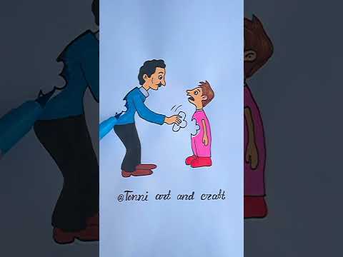 I❤️U DAD🌷 ✨ #shorts #tonniartandcraft #youtubeshorts #art #satisfying