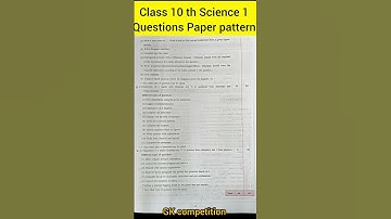 class 10 th Science 1 board paper pattern and chapter wise weightage marks #ssc#10thscience1#10th
