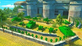 Can Green Army Men Hold HILL FORT Trenches!? - Men of War: Army Men Mod Battle Simulator