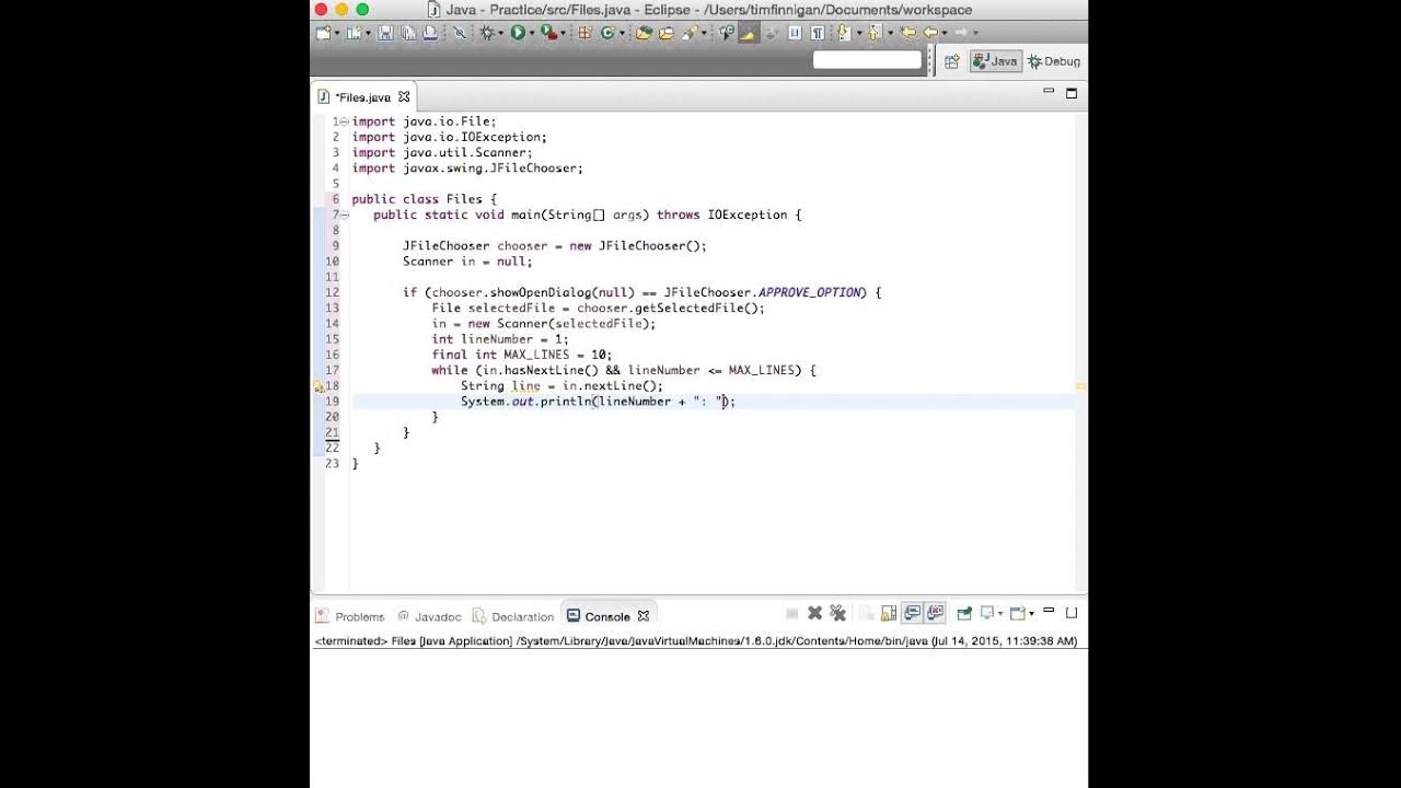 Open a File Dialog Box (Java) - YouTube