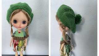 картинка: Вяжем берет для куклы