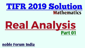 TIFR MATHS  Solution | Continuous function and it