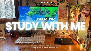 1 HOUR STUDY WITH ME - Progress bar, lo-fi music, keyboard sounds
