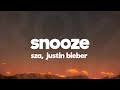 SZA, Justin Beiber - Snooze (Acoustic) (Lyrics)