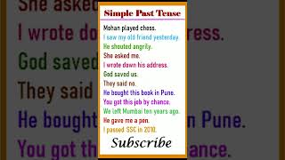 Simple Past Tense I English Grammar I English Tenses I Past Tense  I English Speaking Practice I