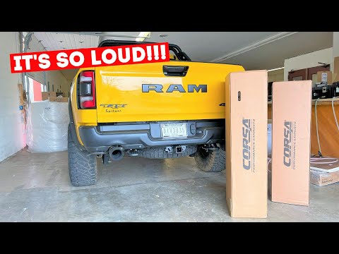 NEW CORSA RAM TRX Exhaust Sounds Absolutely INSANE!!! *My First TRX Mod!*