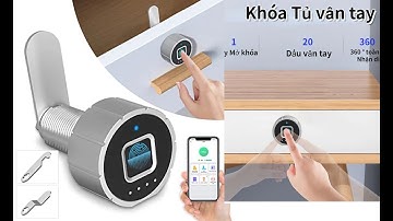 Ổ khóa vân tay thông minh cao cấp Khóa Tủ, Ngăn Kéo Vân tay, Bluetooth 3 chức năng cho ngăn kéo tủ