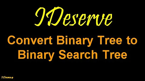 Converting Binary Tree to Binary Search Tree without changing spatial structure