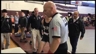 Double Disqualification As Punches Fly At District 3 Wrestling Semifinals