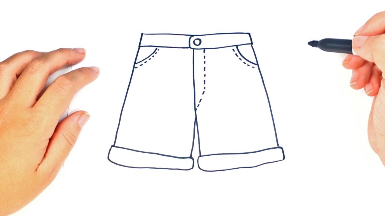 shorts easy drawing