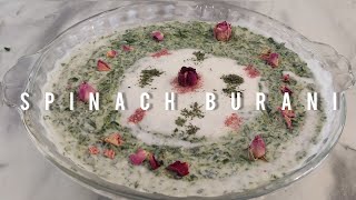 Iranian spinach burani l Barwani yogurt l ماست بروانی