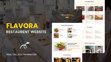 Flavora – Full Restaurant Website Design Tutorial (HTML + Tailwind CSS + JS)