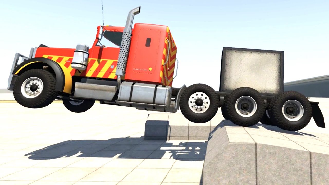 BeamNG Drive - T85 Heavy Hauler Truck Transporting a 10 Ton Box