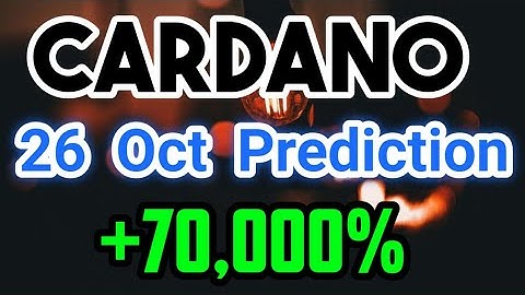 Cardano 26 Oct Prediction || Ada Cardano Price Prediction || Cardano News Today