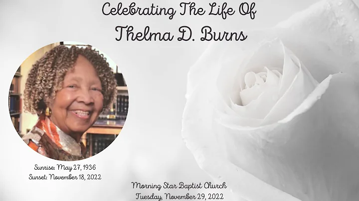 Celebration of Life Service for Thelma D. Burns