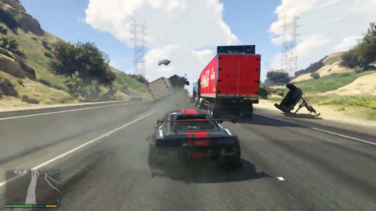 Driving Around Entire GTA V Map No Brakes Mod (Michael) YouTube