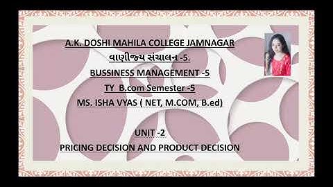 Ty bcom bm lecture 26 by pro Ms Isha vyas