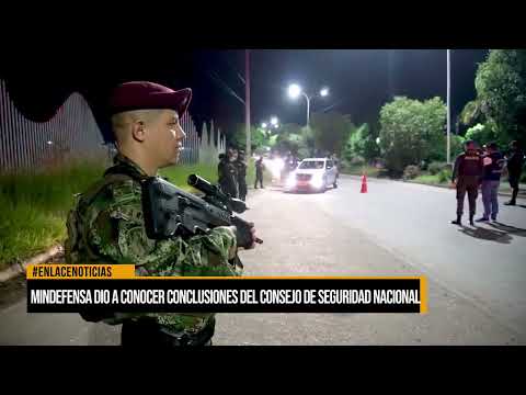 Ministro de Defensa dio a conocer conclusiones del Consejo de seguridad