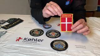 Vævede emblemer - udvalg -