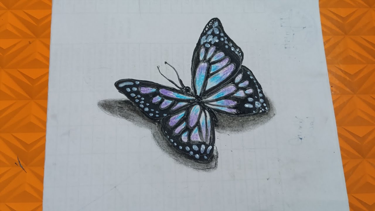 How to draw easy butterfly🦋
