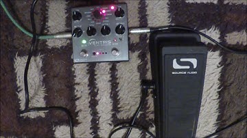 SOURCE AUDIO VENTRIS "Shimmer" w Source Audio SA 161Expression pedal Part 4
