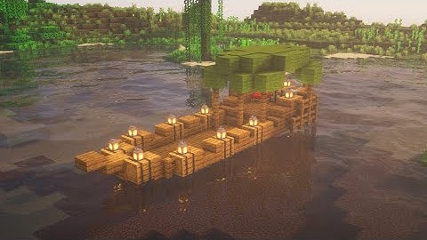 Minecraft | How to Build a Simple Starter Boat House