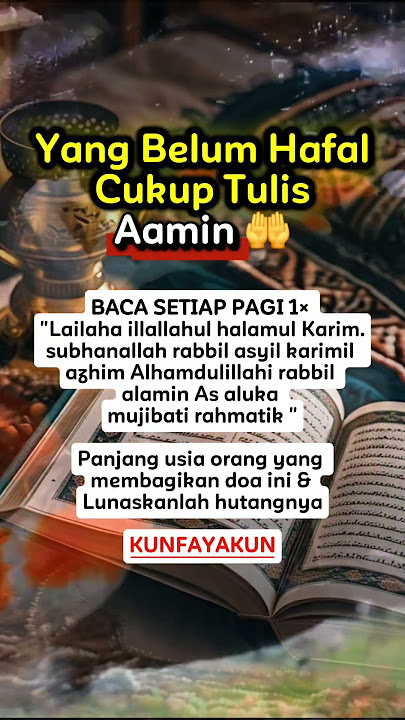 Aamiin...... 🤲 #tips #info #petuah #petuahislam #doa