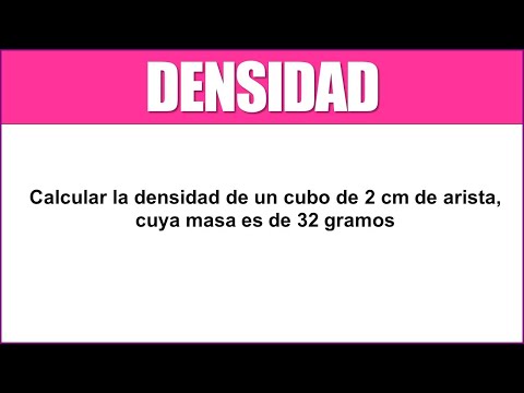 Video: ¿Cuál es la densidad de un cubo de aluminio?