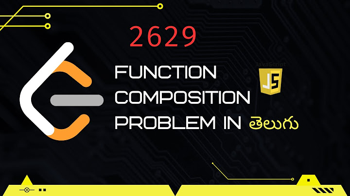 Function Composition (Leetcode 2629) in Telugu