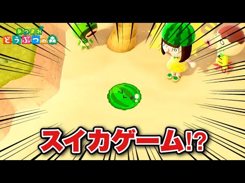 Nintendo Switch あつ森とスイカゲーム入り あつ森】スイカゲームが島に！？【あつまれどうぶつの森】 - YouTube