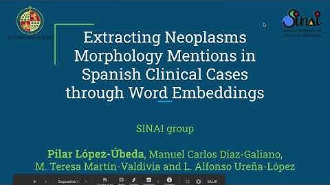 IberLEF 2020 - Cantemist [NLP system]: SINAI Extracting Neoplasms Morphology Mentions
