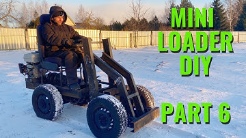 Mini tractor loader DIY. Installation of the loader arm. PART 6