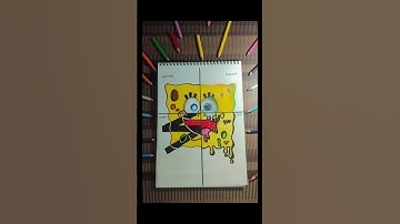 PART 4|SPONGEBOB IN 4 STYLES|#shorts #viralvideo #spongebob #realism #part4 #drawing #best #blue