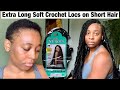 Bobbi Boss Extra Long Crochet Braid Nu Locs 36 inches on Extremely Short 4c Hair