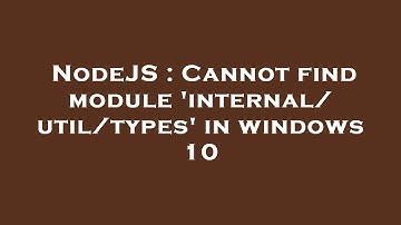 NodeJS : Cannot find module 