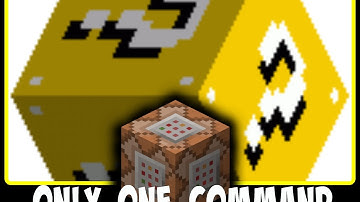 Minecraft | LUCKY BLOCKS! | Only One Command! | NO Mods (Flying Minecarts, Evil Traps, and More!)