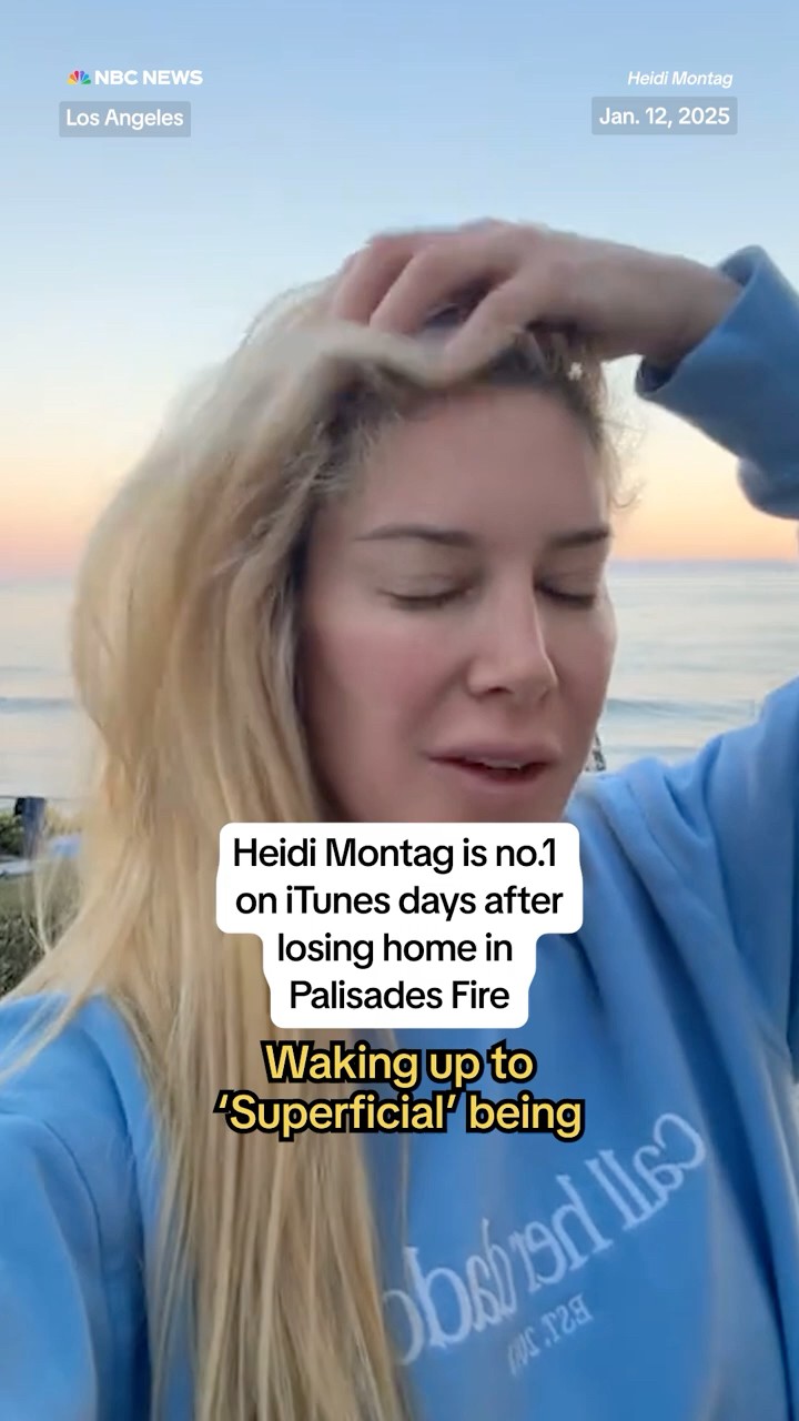 Heidi Montag is no.1 on iTunes days after losing home in Palisades fire