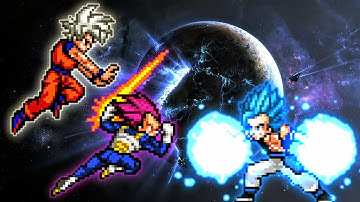 Goku DBS 3.5 OP & Vegeta DBS V2 OP(All Form) VS Gogeta OP(All Form) in Jump Force Mugen