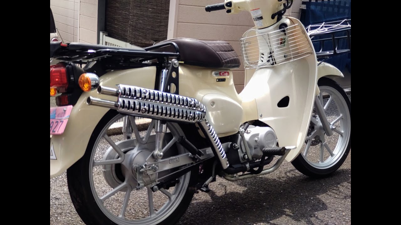 スーパーカブ110(JA59)に取り付けたマフラーの音をひたすら聴く（SP
