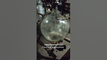 Vapour behaviour under vacuum application #chemicals #distilleries #education #chemicalchange