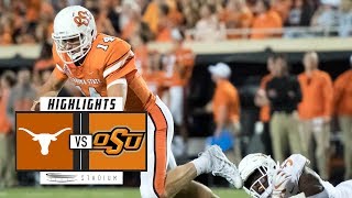 No. 6 Texas vs. Oklahoma State Football Highlights (2018) | Stadium