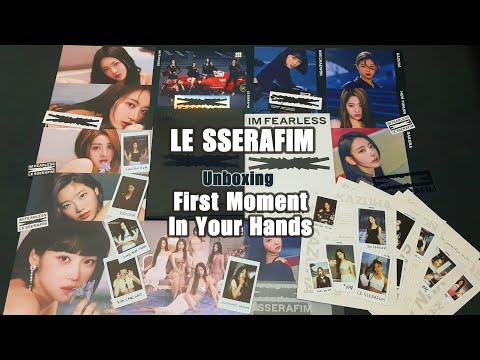 Unboxing] LE SSERAFIM - 'First Moment In Your Hands' Official MD