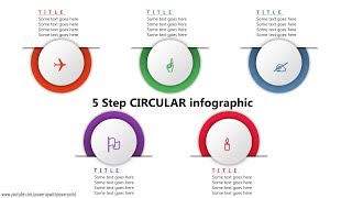 11.Create 5 STEP CICULLAR infographic/PowerPoint Presentation/Graphic Design/Free Template