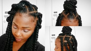 Box Braids Triangle Parts Comment Faire Les Rastas Youtube