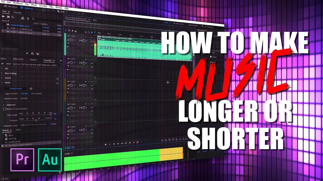 How to Make Music Longer (or Shorter) for Your Youtube Videos - YouTube