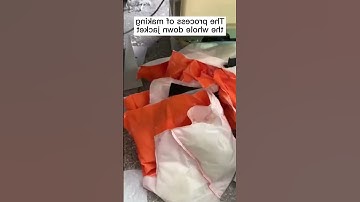 57 How to make an entire down jacket#garmentfactory #down #clothingproduction #clothes #clothingmaki